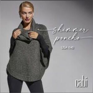 NWOT Cabi Shimmer Poncho Set